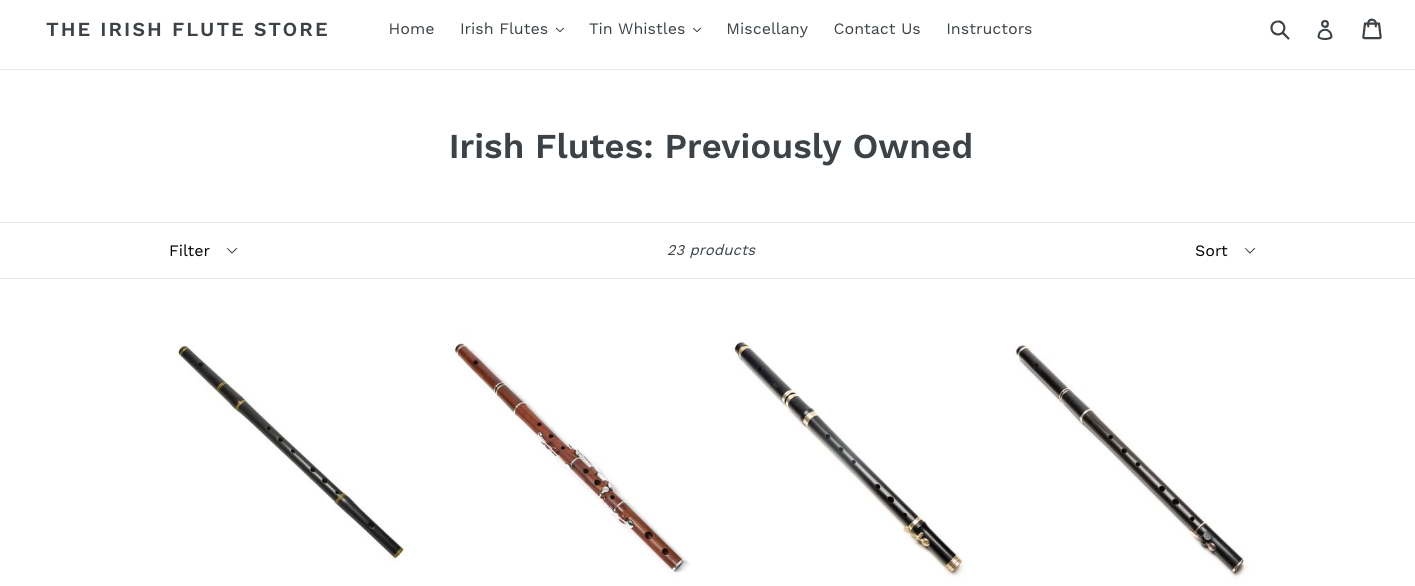 Irish flute store for sale