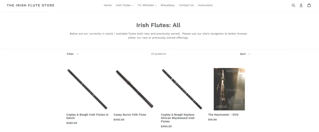Irish flute store flutes for sale