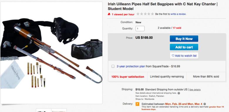 Find For Sale Uilleann Pipes